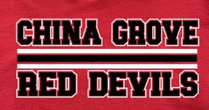 China Grove Middle - You Choose The Shirt Style - Red