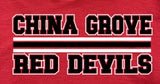 China Grove Middle - You Choose The Shirt Style - Red