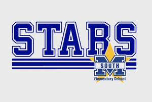 South Elementary Stars  - You Choose The Shirt Style - Gray