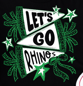 Ripley Rhinos Christian - You Choose The Shirt Style - Shirt Color is Black