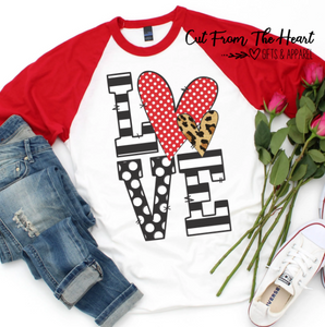 Love - Raglan Baseball Tee - Valentine 2025