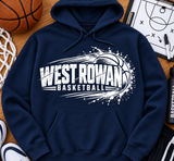 West Rowan Basketball - You Choose The Shirt Style - Shirt Color is Navy