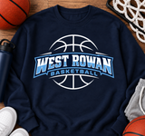 West Rowan Basketball - You Choose The Shirt Style - Shirt Color is Navy
