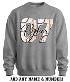 Custom Baseball Name & Number - You Choose The Shirt Style