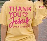 Thank you Jesus - Shirt Color is Yellow (#27)