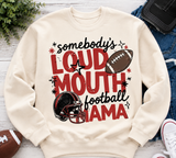 Loud Mouth Football Mama - Shirt Color is Cream (#25)