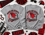 Woodland Heights Elementary Hawks - You Choose The Shirt Style & Shirt Color