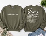 Saved By Grace - Shirt Color is Olive (#28)