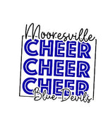 Mooresville Blue Devils Cheer  - You Choose The Shirt Style