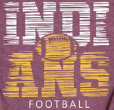 Indians Football -  Shirt Color Is Maroon