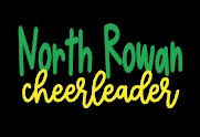 North Rowan High School Cheer - You Choose The Shirt Style - Black