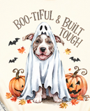 Halloween Pit Bull Dog -  Shirt Color Is Cream