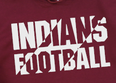 Indians Football -  Shirt Color Is Maroon