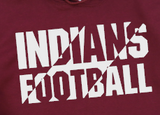 Indians Football -  Shirt Color Is Maroon