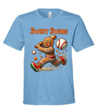 Christmas Baseball - You Choose The Shirt Style - Shirt Color Is Light Blue