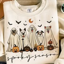 Dog Spooky Season  - Shirt Color Is Cream
