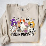 Hocus Poke Us - Nurse  - Shirt Color Is Cream
