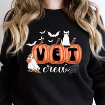 Vet Crew Halloween - Shirt Color Is Black