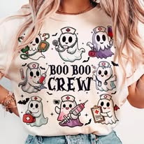 Boo Boo Crew - Nurse - Shirt Color Is Cream