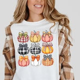 Pumpkin Stack - Shirt Color Is White