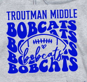 Troutman Middle School - You Choose The Shirt Style - Shirt Color Is Gray