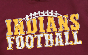 Indians Football -  Shirt Color Is Maroon