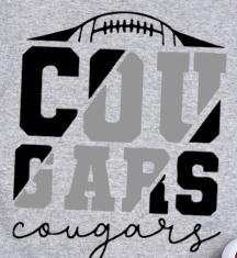 Cougar Football - Shirt Color Is Gray
