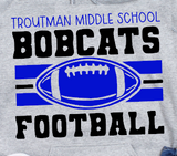 Troutman Middle School - You Choose The Shirt Style - Shirt Color Is Gray