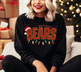 Custom School/Mascot Christmas Shirt  - You Choose The Shirt Style - Shirt Color Is Black