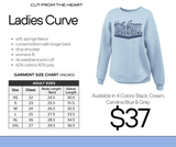 Bulldogs Ladies Drop Curve Sweatshirt