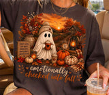 Emotionally Checked Into Fall - Shirt Color Is Pepper/Heather Black
