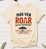 Park View Elementary School (Teacher/Staff Shirt) - You Choose The Shirt Style - Shirt Color is Cream
