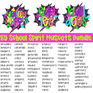 80's Retro Mascot Design - You Choose The Shirt Style & 84 Mascot Names To Choose From