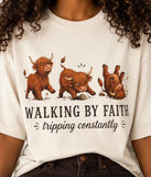 Walking By Faith - Shirt Color Is Cream (#8)