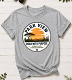 Park View Elementary School (Teacher/Staff Shirt) - You Choose The Shirt Style - Shirt Color is Gray