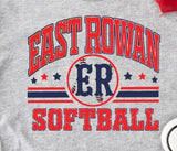 East Rowan Softball - You Choose The Shirt Style - Shirt Color Is Gray