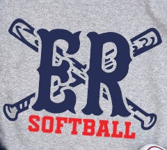 East Rowan Football  - You Choose The Shirt Style - Shirt Color Is Gray