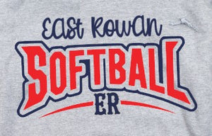 East Rowan Softball - You Choose The Shirt Style - Shirt Color Is Gray