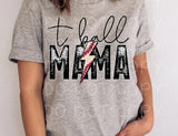 TBall Mama - Valentine Special - Print Is Black