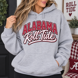 Custom Text - You Choose The Team Name & Colors  Shirt Color is Gray