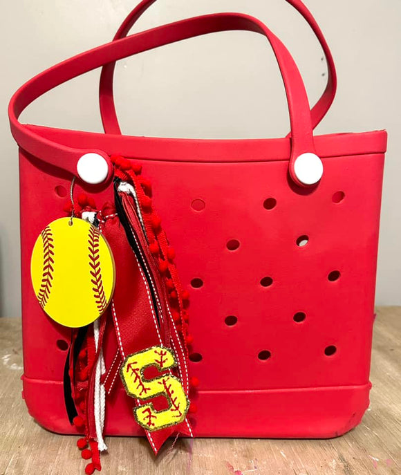 Baseball, Softball Or Soccer Bag Charm - Please Include Your Personalized Request In Order Notes.