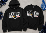 Cool Spring Elementary Hawks - You Choose The Shirt Style - Shirt Color Is Black