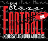 Mooresville Youth Athletics - Blaze - You Choose The Shirt Style - Shirt Color Is Black
