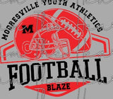 Mooresville Youth Athletics - Blaze - You Choose The Shirt Style - Shirt Color Is Gray