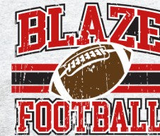 Mooresville Youth Athletics - Blaze - You Choose The Shirt Style - Shirt Color Is Gray