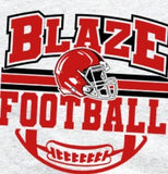 Mooresville Youth Athletics - Blaze - You Choose The Shirt Style - Shirt Color Is Gray