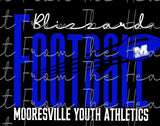 Mooresville Youth Athletics - Blizzard - You Choose The Shirt Style - Shirt Color Is Black