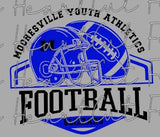 Mooresville Youth Athletics - Blizzard - You Choose The Shirt Style - Shirt Color Is Gray