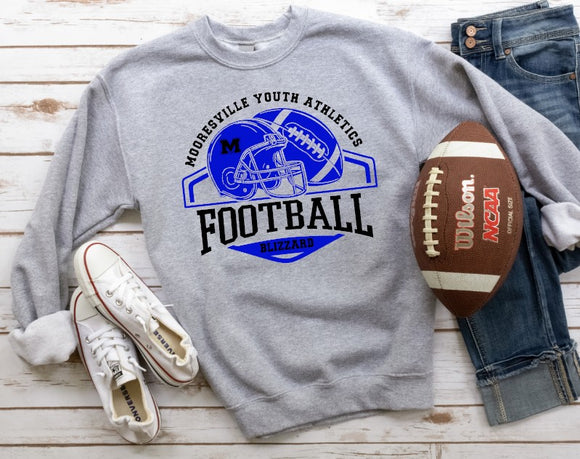 Mooresville Youth Athletics - Blizzard - You Choose The Shirt Style - Shirt Color Is Gray