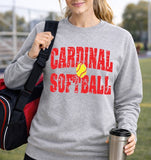 Cardinals Softball - You Choose the Shirt Style - Shirt Color Is Gray